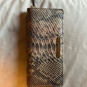 Brahmin wallet. Light pink & gray with sparkle.